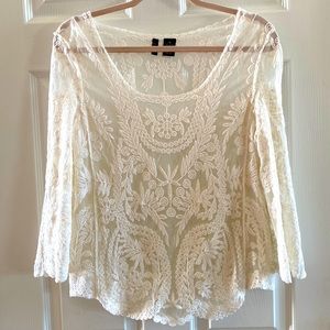 Lace Shear Top! Would make great coverup!